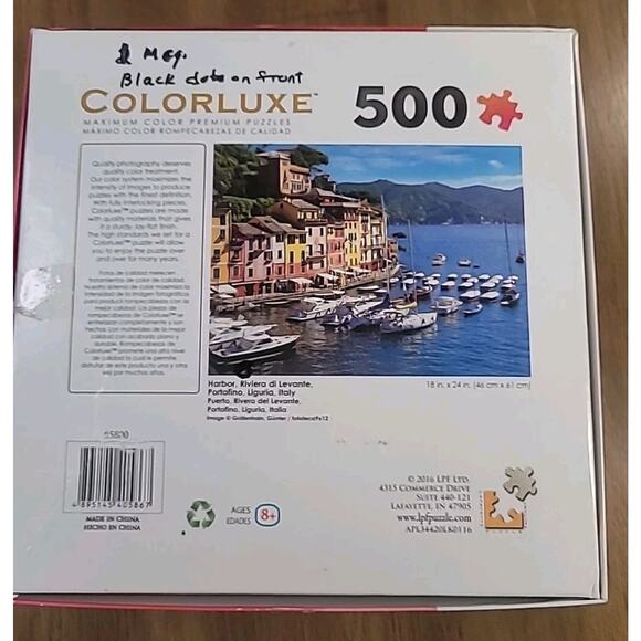 Colorluxe 500 Piece Puzzle - Harbor Rivera di Levante - Picture 6 of 7